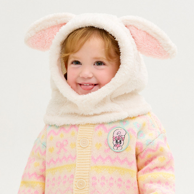 New Kids On Esther Bunny Little 蹦跳兔子連帽圍脖