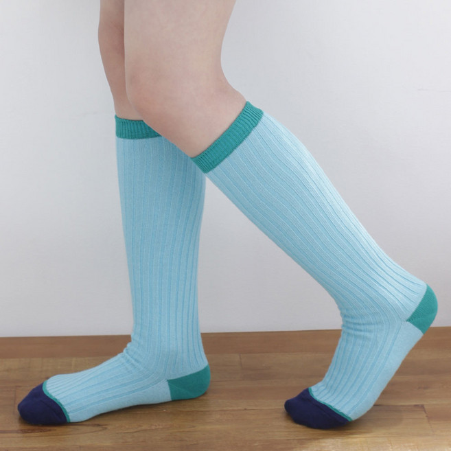 키즈퓨처 아동용 골지 꿈치 니삭스