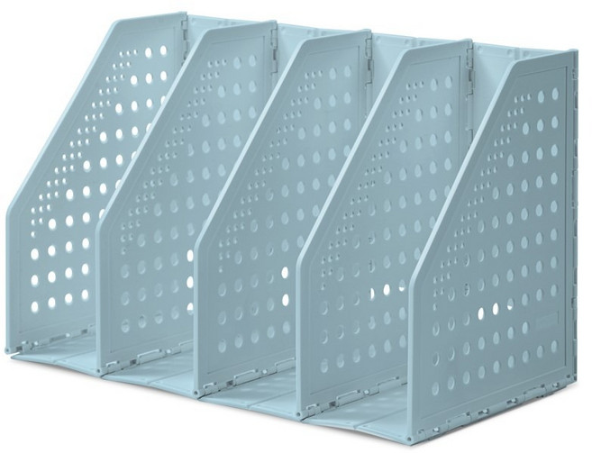 델리 4단 미니 책꽂이 TB506, 파스텔블루