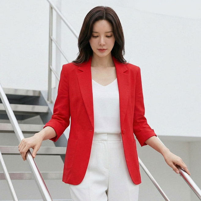 아뗄릭 여성용 로레니 빅사이즈 여름 정장 자켓 11754