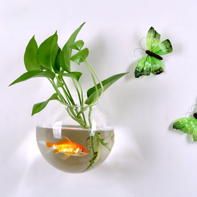 로이 소품 인테리어 벽걸이 화분 중간 목 긴 꽃병