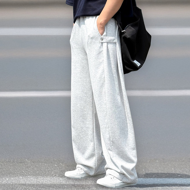 YT CLOSET 側邊排扣寬褲