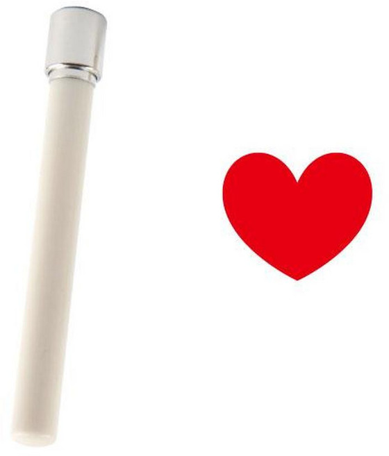 Design Agit 牛奶長型印章 大尺寸 表情符號 新愛心1 紅色, 1個, 紅色的