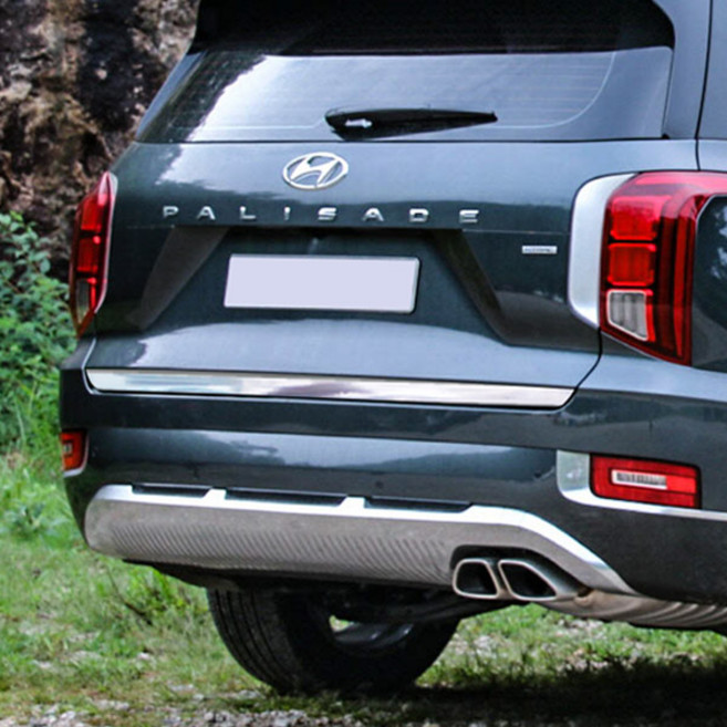 레이스텍 스타일리쉬 크롬 몰딩 가니쉬 스티커 팰리세이드, 트렁크