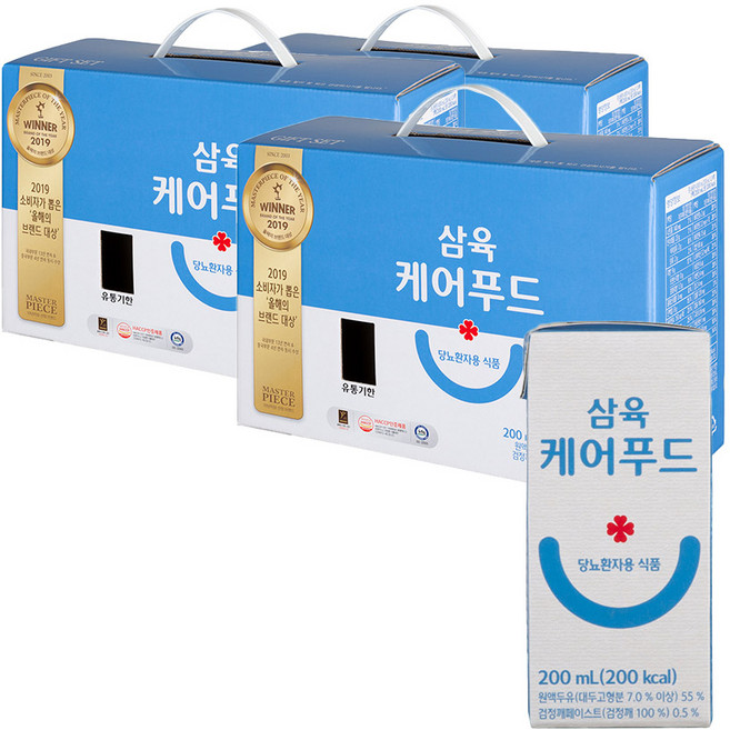 삼육 케어푸드 당뇨식 당뇨환자용, 4.8L, 3개