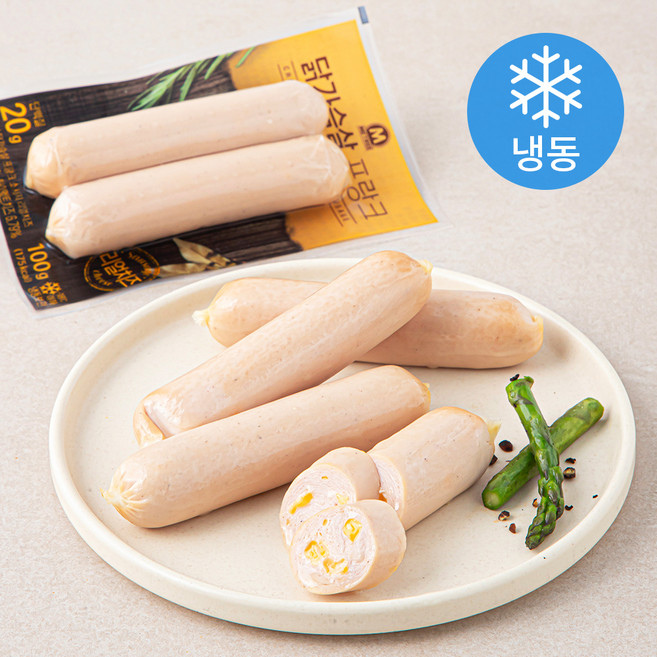 미트리 닭가슴살 프랑크 소시지 리얼치즈 (냉동), 100g, 1팩