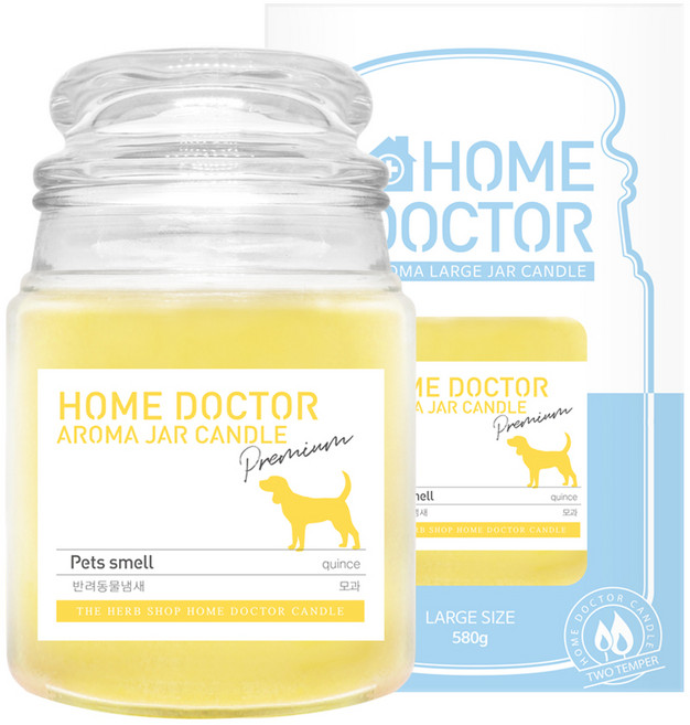 더허브샵 홈닥터 자캔들, 반려동물냄새, 580g, 1개