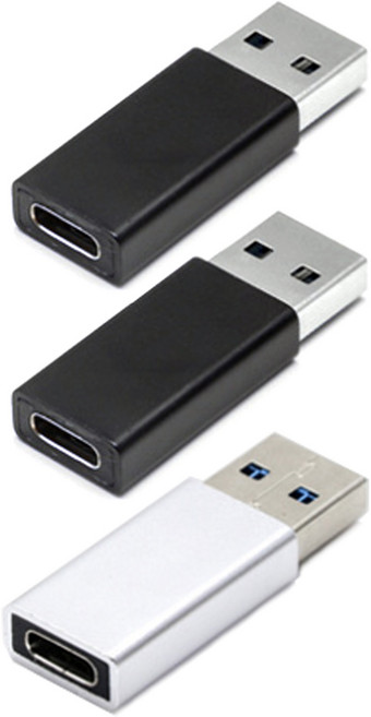 스토리링크 C to USB 3.0 A OTG 메탈 변환 젠더 블랙 2p + 실버 세트, 혼합색상, 1개