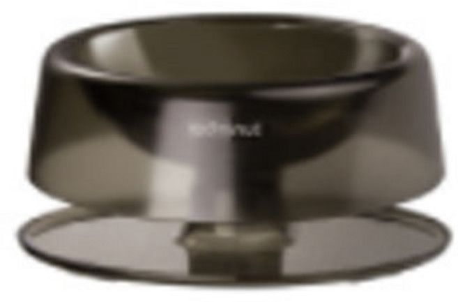 리빙에스 반려동물 경추보호 식기, 검정, 1개