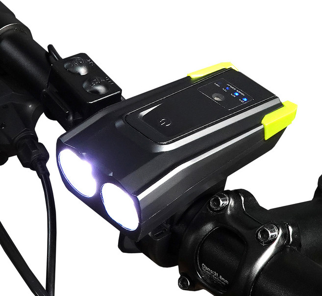 에이스피드 대용량 자전거 라이트 벨 4000mAh, B91 - 그린, 1개