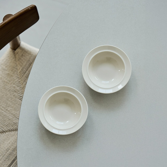 윤도자기 메종오브제 코지 찬기 소, Oat, 2개