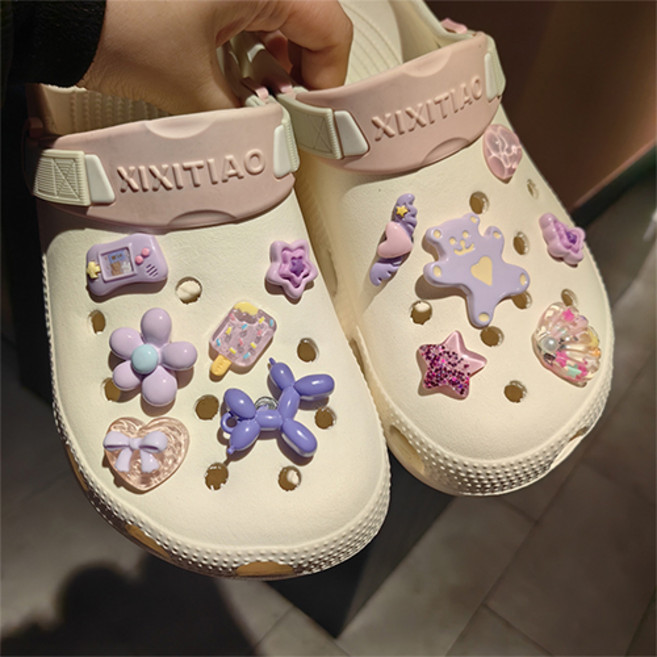 Fashion Flow 可愛氣球狗狗鞋飾 裝飾配件 12件組