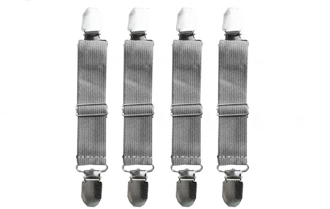 노바리빙 침대시트 고정집게 일반형, 그레이, 4개