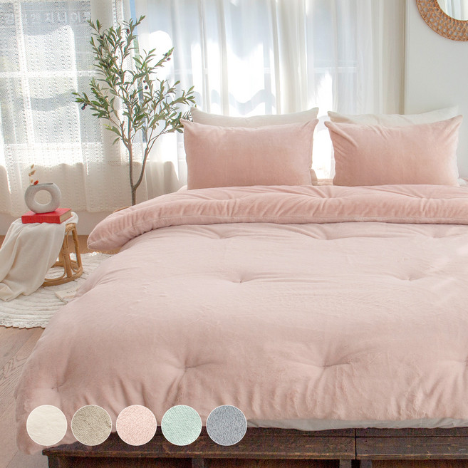 그래이불 국내 제조 스노우 프리미엄 10mm 라셀 극세사 차렵이불