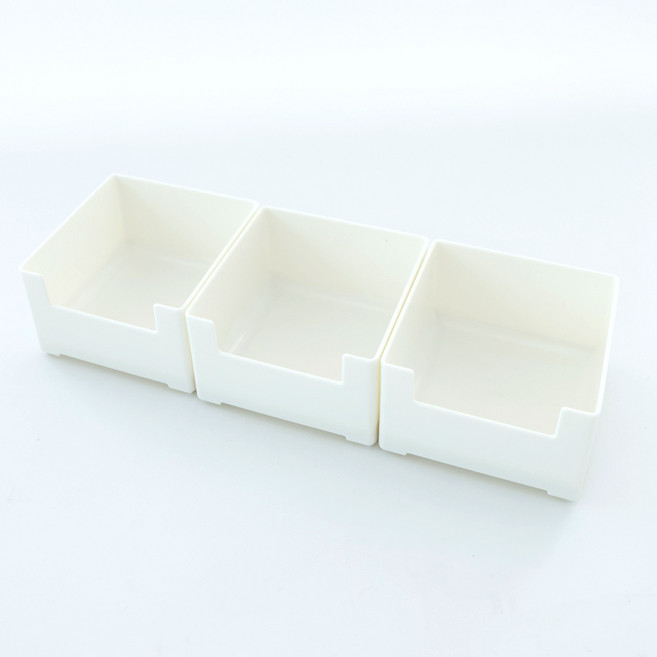 멀티 다용도 주방 수납 서랍 정리함, 화이트, 3개