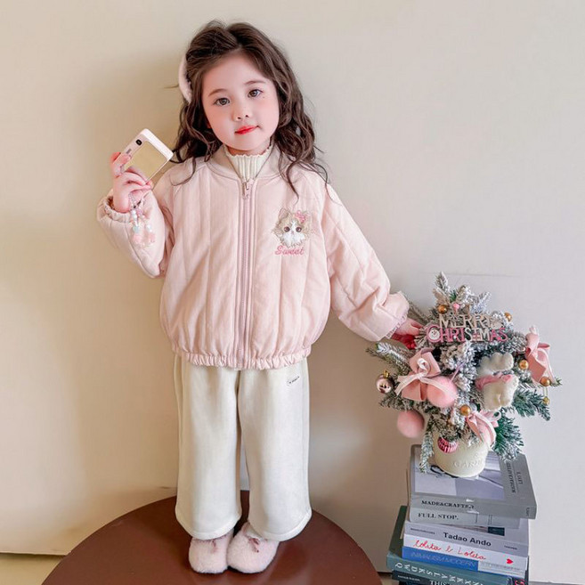 Starbean 厚實刷毛卡通羽絨外套