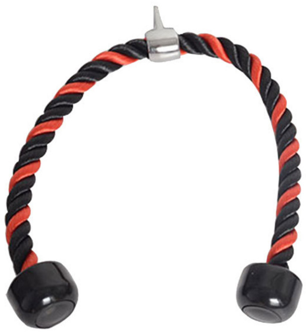 랫풀다운 맥그립 로프바, 레드 + 블랙