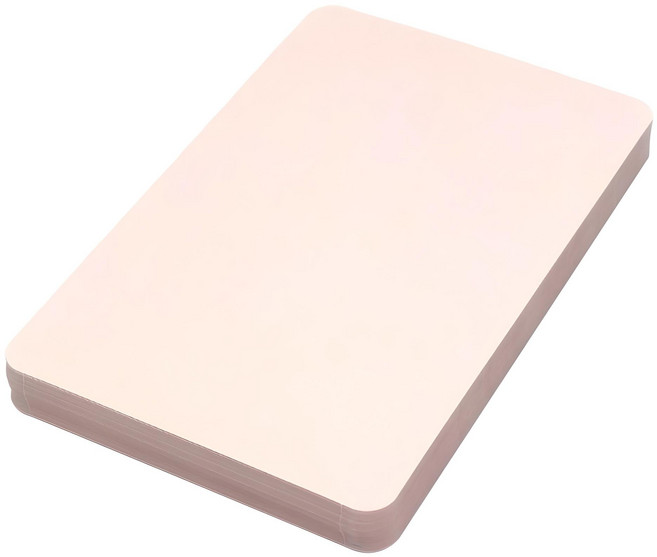 Maumdama 嬰兒粉空白明信片, 50張, 粉紅色