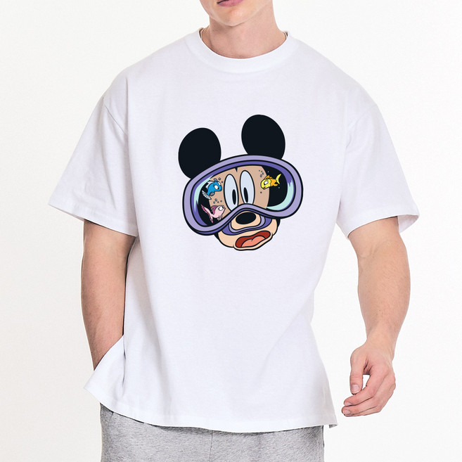 리틀래빗 아동용 패밀리 D 반팔 물안경 가족티