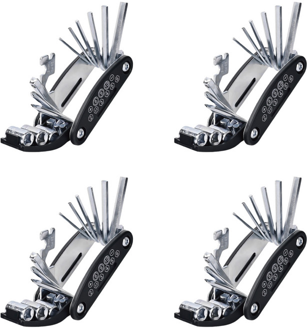 小麥購物 功能隨身工具組 Y364 179g, 六角板手 + 起子 + 套筒, 4組