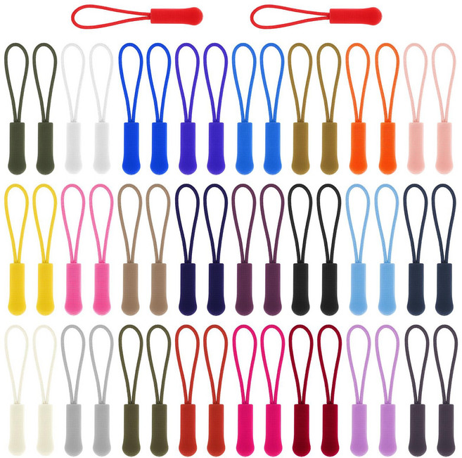 코히모 지퍼 풀러 의류 가방 아웃도어 손잡이 스트랩 5W0024, 랜덤발송, 100개