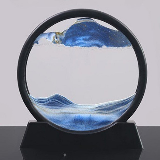 엔도브 모래멍 샌드아트 액자, 블랙