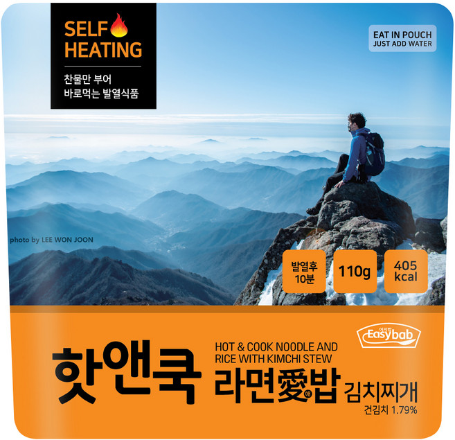 이지밥 핫앤쿡 라면애밥 김치찌개, 110g, 1개