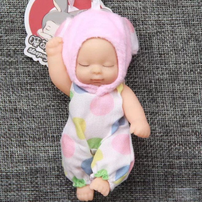 Elsso 睡眠寶寶嬰兒娃娃鑰匙圈鑰匙扣
