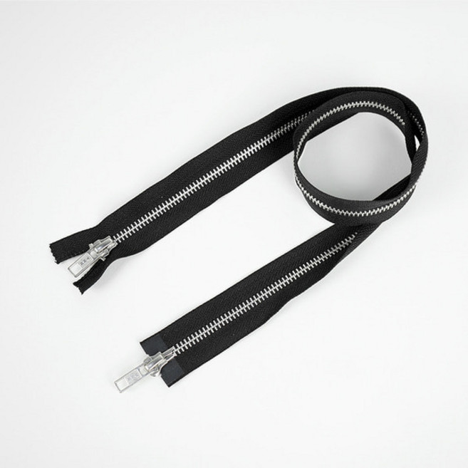 앵콜스 YKK 알루미늄 2way 지퍼, 블랙, 1개
