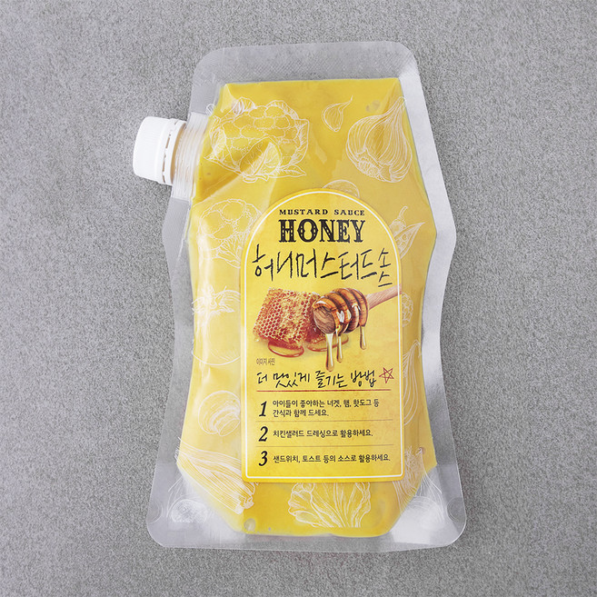 주비푸드 허니머스타드 소스, 500g, 1개