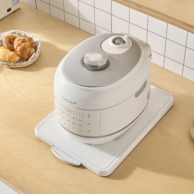 위즈홈 다올림 360도 회전 이동식 슬라이드 무빙 트레이, 화이트, 1개