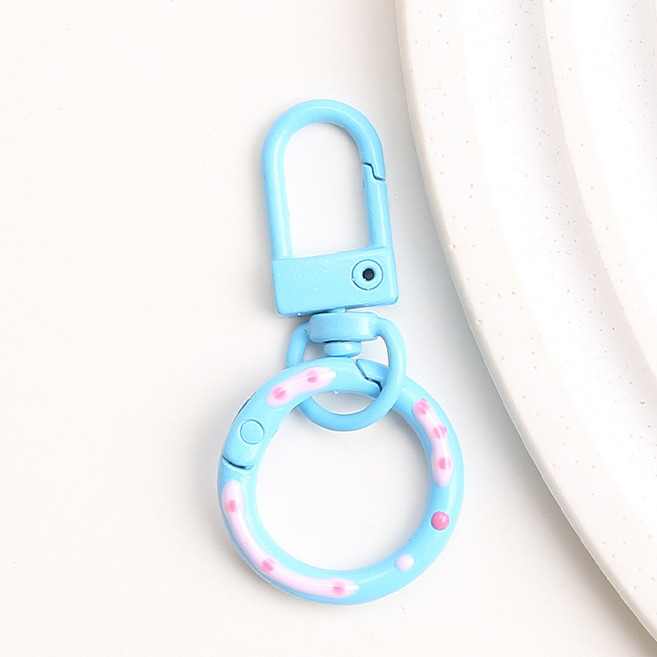 마켓피아 링 가방 연결 부자재 열쇠고리, 블루, 20개