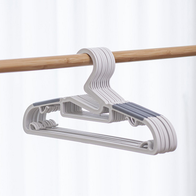 이즈리빙 논슬립 옷걸이, 화이트, 50개