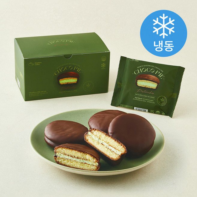 맘스케이크 수제초코파이 피스타치오 5개입 (냉동), 150g, 1개