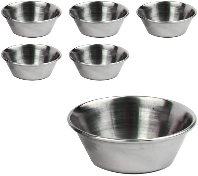 키친초이스 스테인레스 소스라마킨 종지 1.5호, 6개