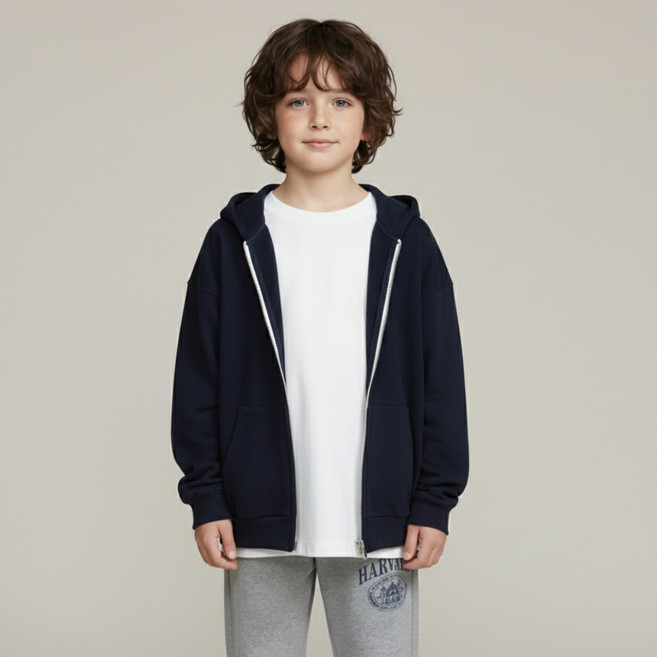 하버드키즈 포인트 후드집업 HJCCHZF14274