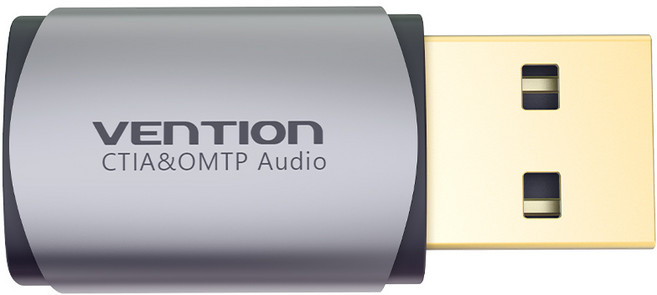 벤션 고급형 포터블 USB 외장형 사운드카드 어댑터, CDLH0, 1개