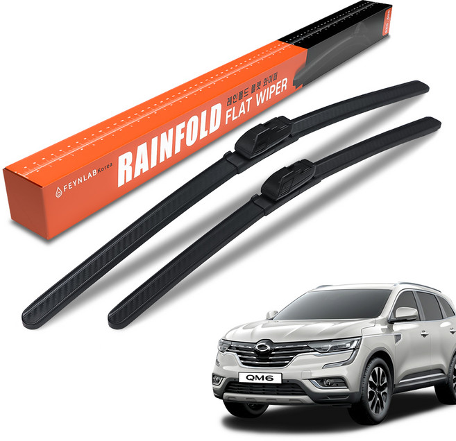 파인랩 레인폴드 플랫 전면 와이퍼 2종 세트, 르노 QM6 2016년~2018년