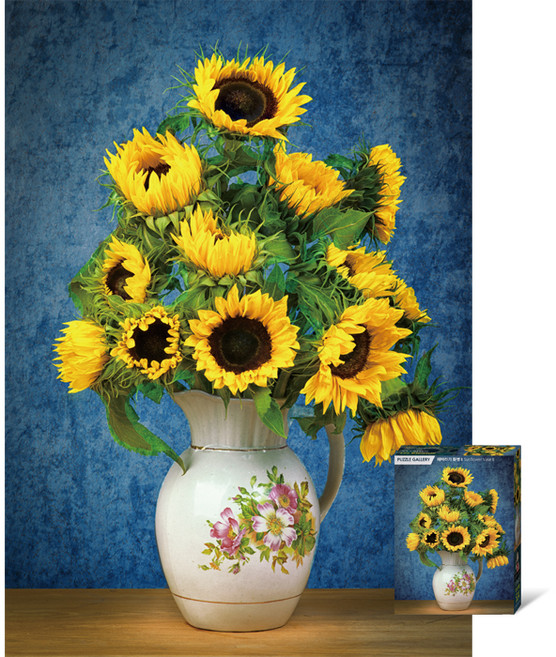 퍼즐갤러리 해바라기 화병 2 직소퍼즐, 혼합색상, 500피스, 1개