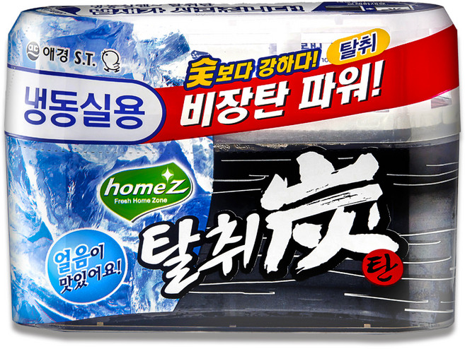 AEKYUNG 愛敬 Homez 冷凍庫用備長炭除臭盒 強效除臭 空間利用, 70g, 1盒