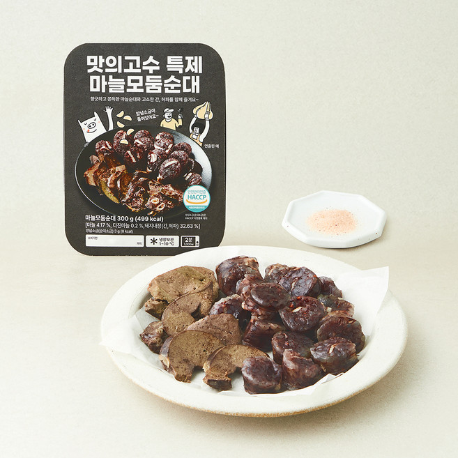 맛의고수 특제 마늘 모둠순대, 300g, 1개