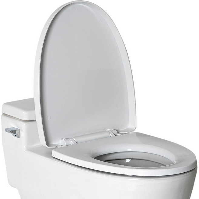 씨에스리빙 브리즈 프리미엄 무소음 변기커버, 화이트, 1개