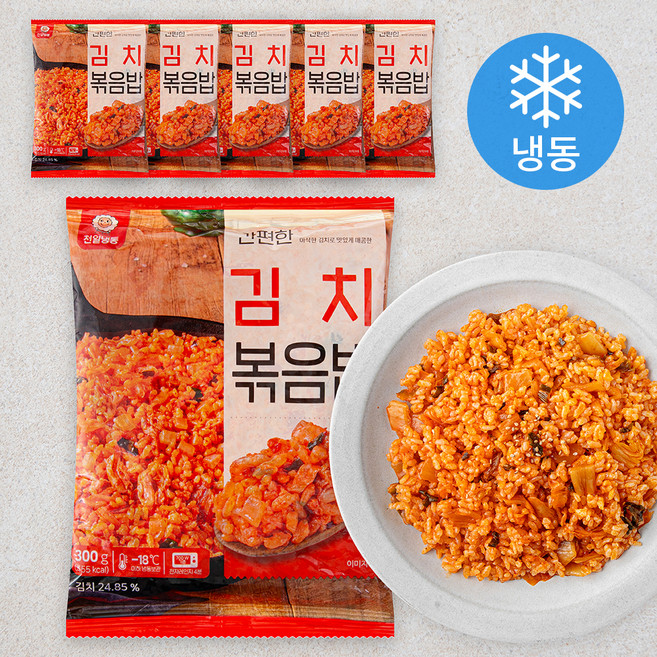 천일 간편한 김치 볶음밥 (냉동), 300g, 6개