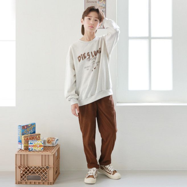 나나주니 남아용 루나 맨투맨 + 코듀로이 팬츠 세트