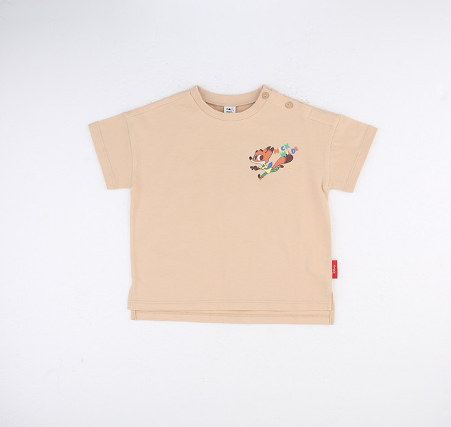 mollimelli 兒童透氣迪士尼動物方城市短袖T恤