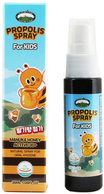 네이쳐스탑 키즈 프로폴리스 스프레이 딸기향, 1개, 35ml - 쿠팡