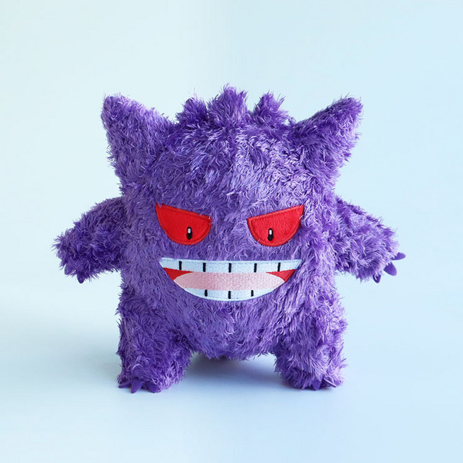 寶可夢 毛茸茸絨毛娃娃, 1個, 19cm, 耿鬼