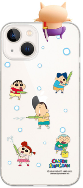 짱구는못말려 떡잎방범대 피규어 투명젤리 휴대폰 케이스