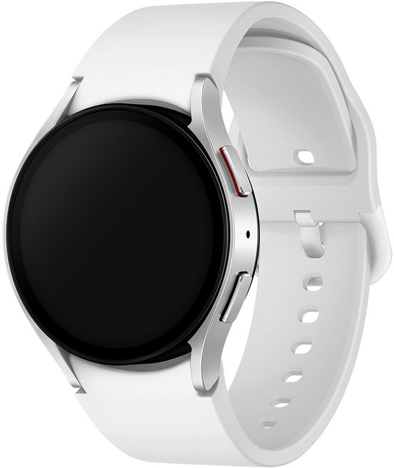 워치스탠다드 스마트워치 실리콘 스트랩 20mm, 화이트, 1개