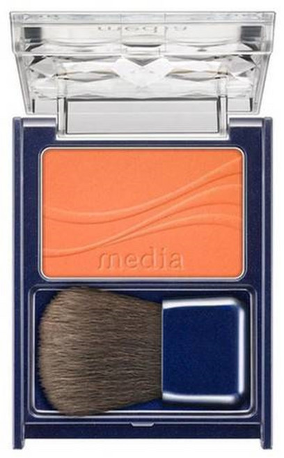 media 媚點 優雅柔光頰彩腮紅 2.8g OR-02 打造自然紅潤好氣色, 1個